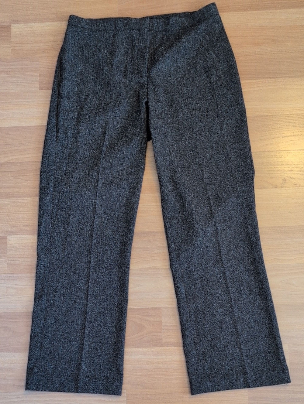Tribal Women's Brown Textured Dress Pants Flat Front No Pockets Size 10